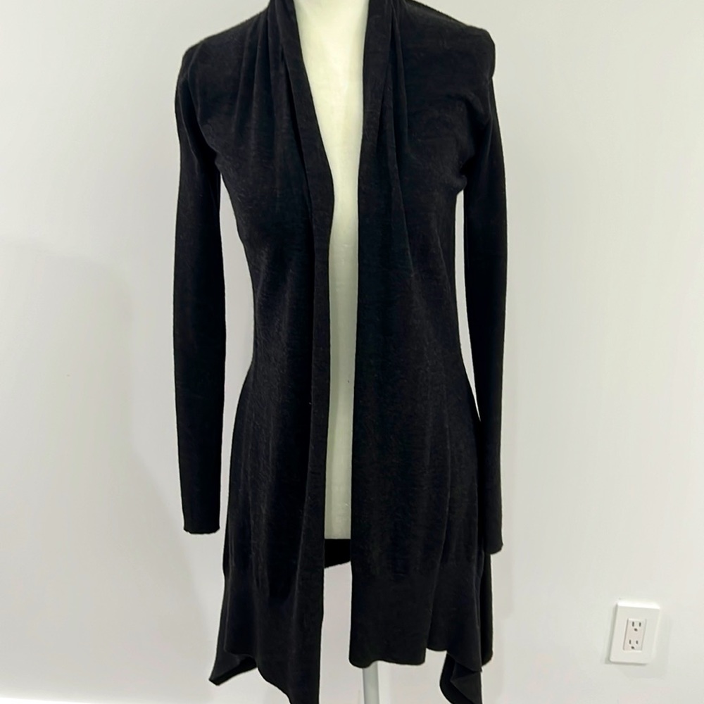 Theory Dioni Evian Wool Cardigan Gray P XS